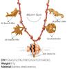 Fashion DIY pendant bracelet stainless steel gold-plated non-fading strawberry cherry necklace jewelry women