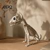Halloween Spooky Animal Model Skeleton Realistic Fish Bird Spider Snake Cat Skeleton Detailed Decor for Party Haunted House Graveyard Scene