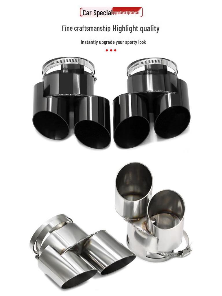 Quad Exhaust Sports Tailpipes for BMW X5/X6/X7: Non-Destructive Retrofit & Upgrade