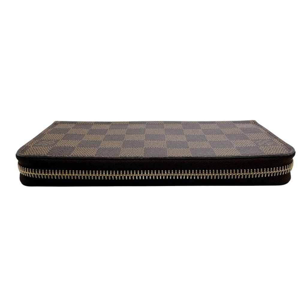 Louis Vuitton Damier Zippy Long Wallet Purse Damier Canvas Brown Unisex N41661 Used