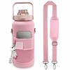 Neoprene Sport Water Bottle Cover Adjustable Shoulder Strap Tumbler Holder Bag  Tumbler