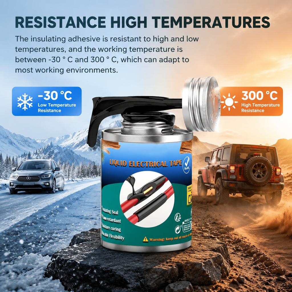 New 130ml Liquid Electrical Tape Waterproof Insulating Tape Repair Rubber Fixed Electrical Wire Cable Metal Welding Glue Sealant