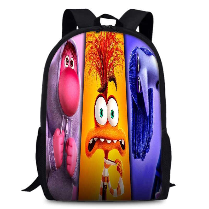 Spacious 15-inch Inside Out 2 Backpack Durable Oxford Cloth School Book Bag