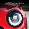 ABS Glänzend Und Matt Schwarz Farbe Wütendes Augenlid Für MINI Cooper F65 F66 F54 F55 F56 F57 R55 R56 R57 R58 R59 Auto-Scheinwerferaufkleber