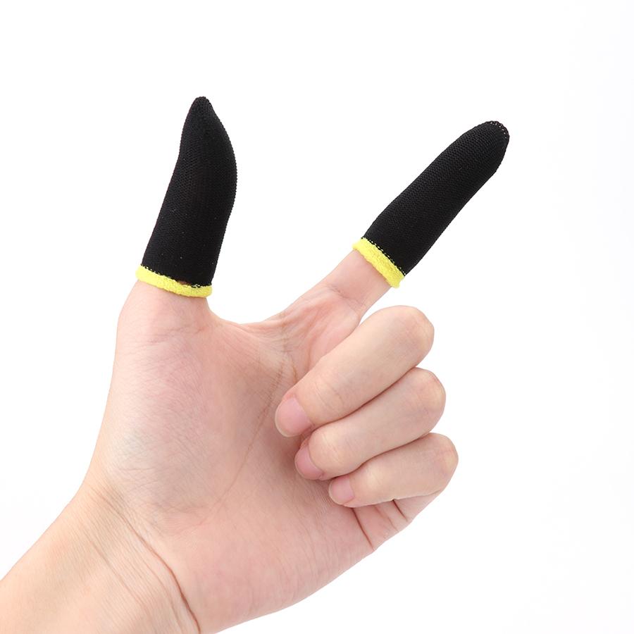 2PCS Touch Screen Games Sweat-proof Fingers Gloves Sleeve For PUBG Moblie Games