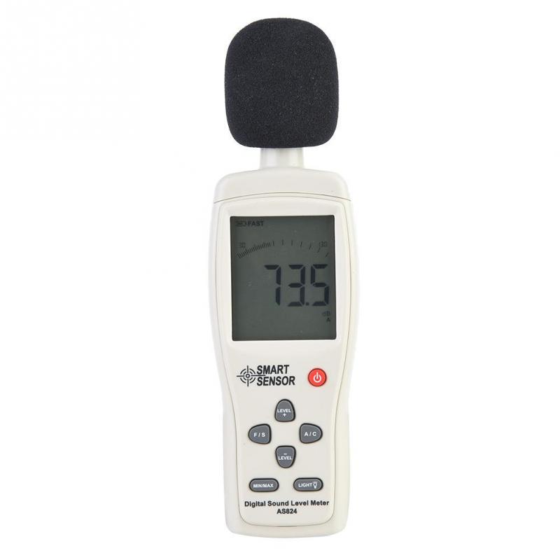 with DC 9V Cable Digital Noise Tester SMART SENSOR Noise Measurement Tester Sound Level AS824 for frequency analyzer FFT analyzer Sound Level Meter with DC 9V Cable Digital Noise Tester SMART SENSOR Noise Measurement Tester Sound Level AS824 for frequency analyzer FFT analyzer Sound Level Meter
