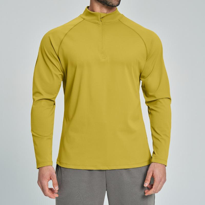 Men S Half Zip Long Sleeve Top For Sports Fitness Casual Hiking