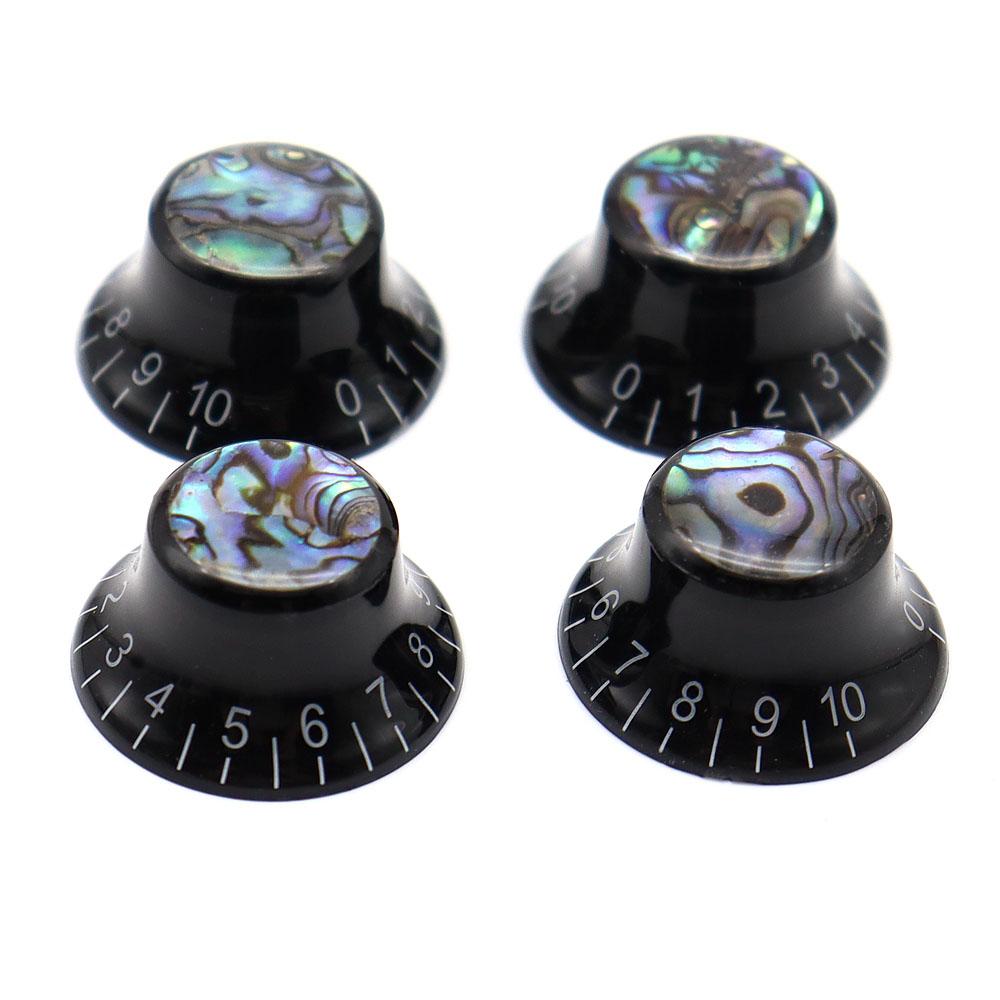 3pcs/4pcs Guitar Knobs Abalone Hat Knobs Volume Tone Control Knobs Guitar Knobs for LP ST SQ Electric Guitar Parts