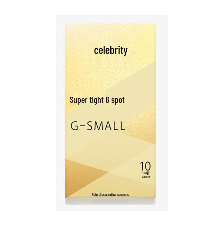 Celebrity Ultra-Thin G-Spot Condoms, Ice & Fire Combo, Small Size, Large Particles, Black