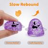 5Pcs Halloween Ghost Slow-Rising Squeeze Toy Set TPR Fidget for Stress Relief Portable Decompression Gadget for Kids Adults Fun Party Favor Gift Box