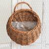 Pastoral Rattan Planter Basket Wall Hanging Woven Vase Storage Container Flower Pot  Indoor Outdoor