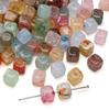40Pcs Acrylic Square Beads Charms Bracelet Necklace For DIY Jewelry Making Accessories