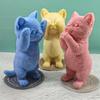 Large Cat Candle mold Teddy Dog Silicone Candle Mold Lovely Animal Pet Gypsum Resin Soap Ice Chocolate Baking Mould Home Decor