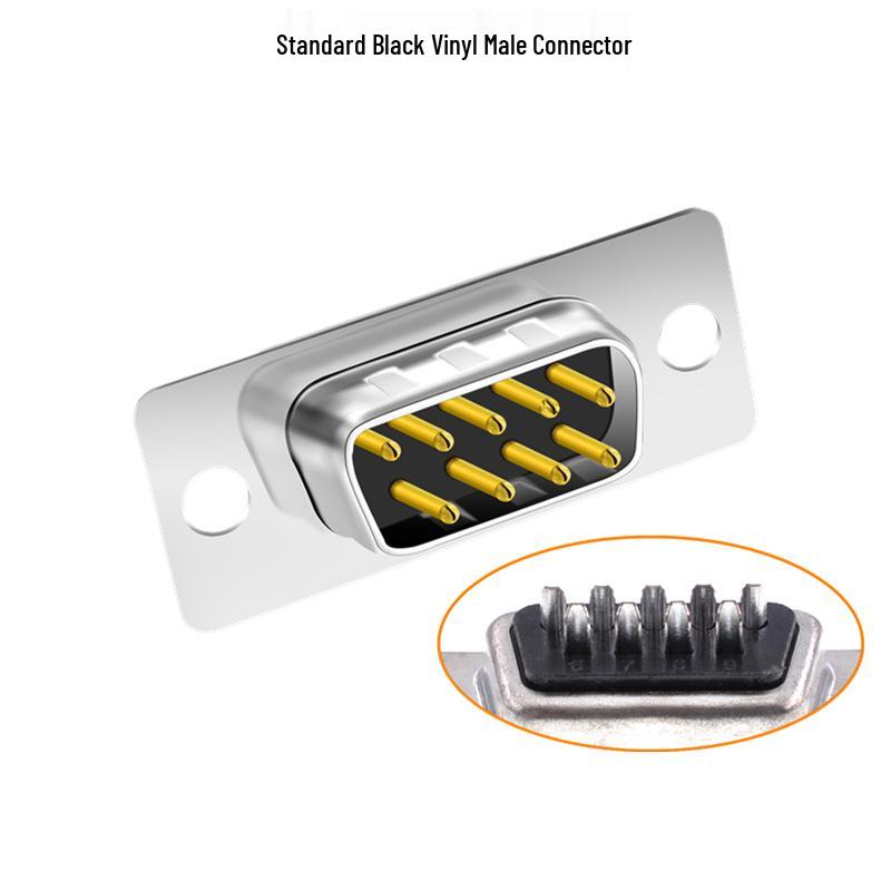 DB9 Female-to-Male 9-Pin Solder Type RS232/485 Serial Connector Plug