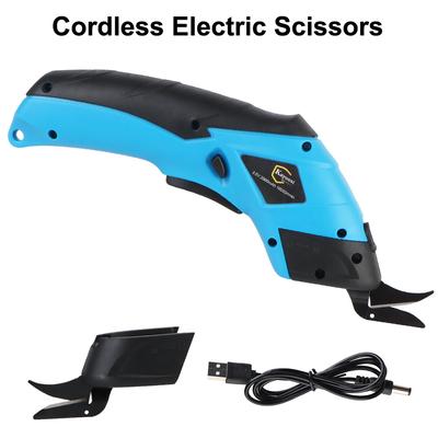 Handwerkzeug-Set, tragbare Klinge aus Wolframstahl, universelle elektrische Schere für Heimhandwerk, Schneider, Stoff, Nähen, Schneiden, Schere, 10.000 U/min, kabellos