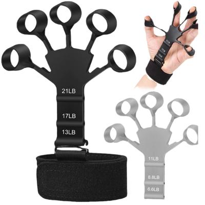 Adjustable Silicone Finger Stretcher & Hand Grip Strengthener - Ideal For Muscle Building & Hand Exercise