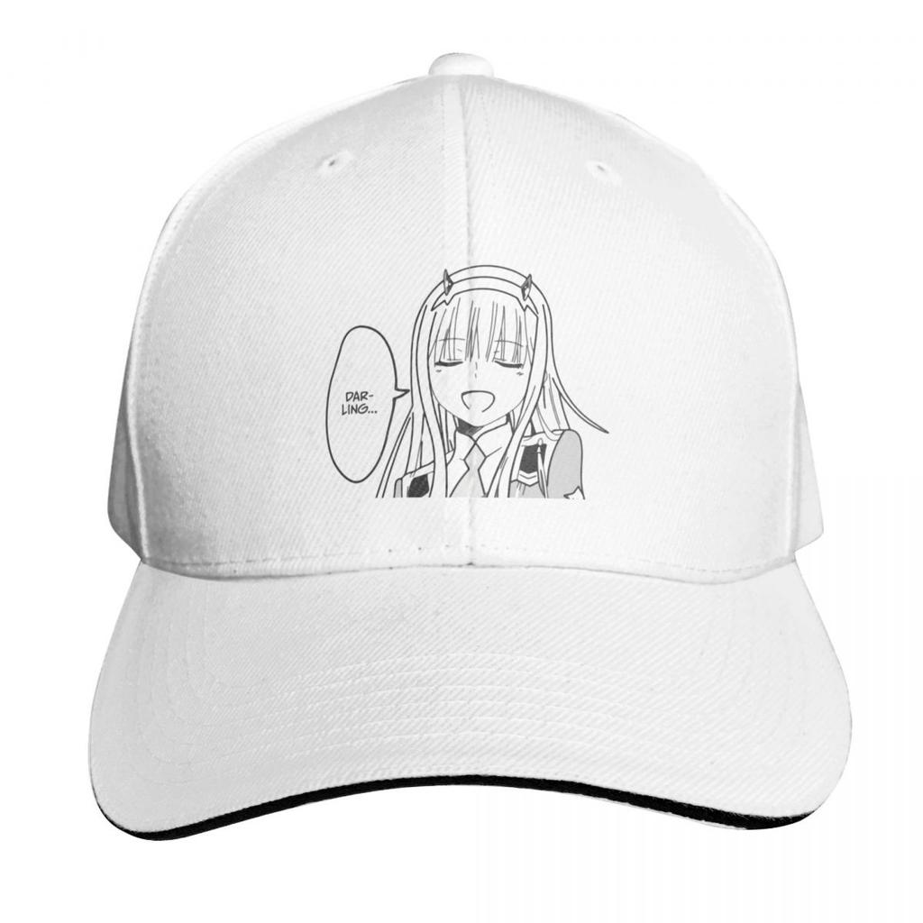 Zero Two Cute Kawaii Anime Peeker Darling In The Franxx Baseball Cap Beach Sun Hat For Children birthday Golf Women Unisexs