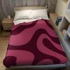 Burgundy Flow Flannel Blanket Warm Soft Halloween Christmas Couch Warm Cozy Decorative Decor Gift for All Season
