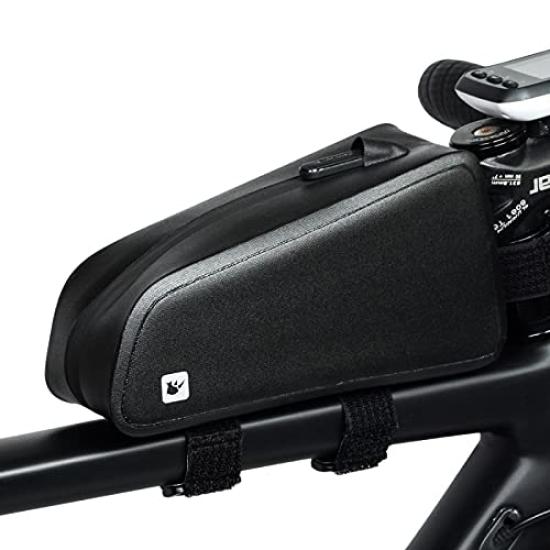 

Сумка Rhinowalk на раму велосипеда, на верхнюю трубу, под седло RK18330, Сумка, Сумка, Водонепроницаемая, 1.2 л, Черная,