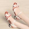 Mode AIYUQI Sandalen Mädchen Echtes Leder 2025 Neu Sommer Mode Damen Sandalen Color-Blocked Offene Zehen Damen Sandalen