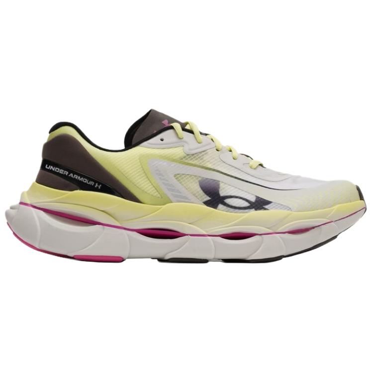 Under Armour HB Racer 2 Comfortable Durable Breathable Rebound Marathon Training Running Shoes Men sneaker Yellow White 6010214-111