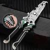 Electrician 18 in 1 Foldable Wire Stripper with Rubber Wrapped Handle for Precision Wire Stripping and Cutting