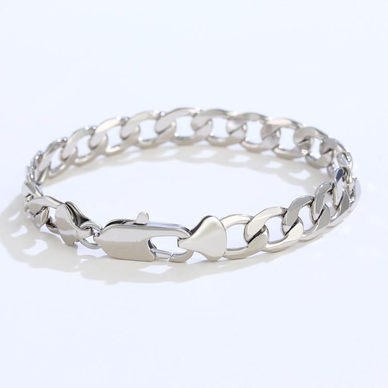 Silver Men' Bracelet 925 Silver Bracelet 5mm/22cm Thick Armor