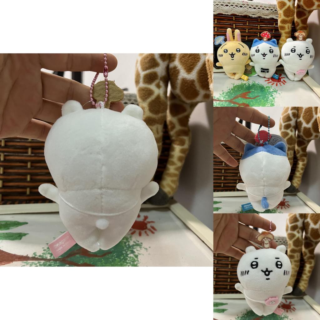 Chiikawa Japanese Cartoon Plush Keychain With Short Plush Fabric For Girls Backpack Decor