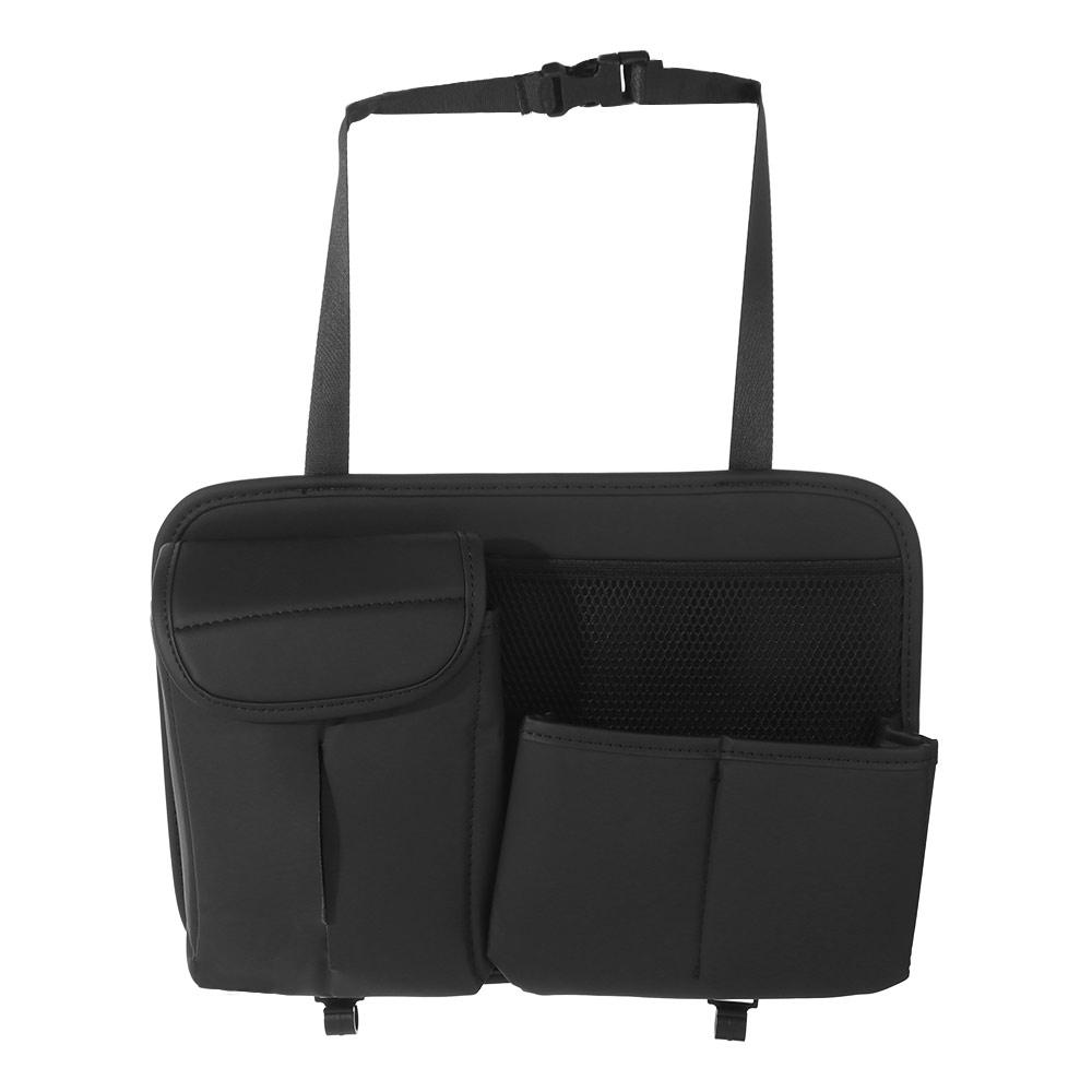 Universal Chair Back Storage Bag PU Leather Car Mounted Car Back Seat Organizer Removable Household Vehicle Hanging Container