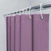Pink Floral Shower Curtain With Green Border: Printed Bathroom Decor Modern Home Textiles For Bathtub Or Room Decoration (Purple