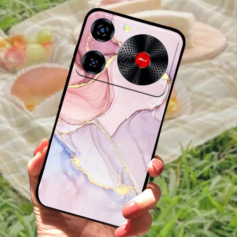 Per ZTE Nubia Custodia Musica Antiurto TPU Silicone Nero Paraurti Cover Per ZTE Nubia Custodie Telefono Musica Carina Cover Posteriore Fundas Capa