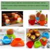 4 Pack Egg Cups Serving Holder Silicone Stand Base Rest for Hard Boiled or Soft Cooked Eggs Quick Breakfast Brunch Morning Kitchen Easter Eggs Easy
