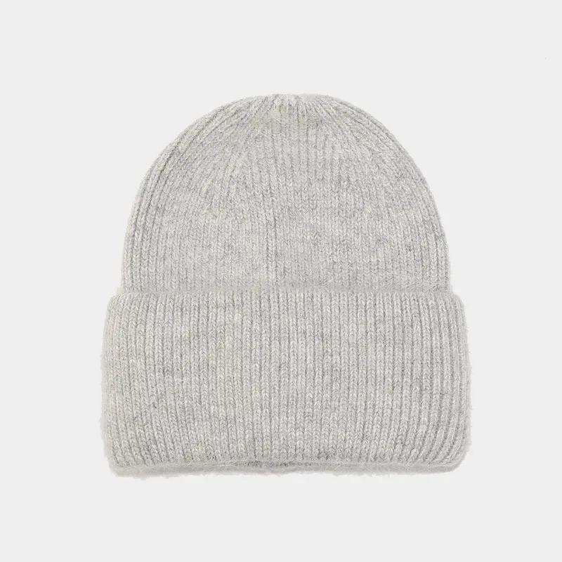 

Winter Hat Real Rabbit Fur Winter Hats For Women Fashion Warm Beanie Hats Women Solid Adult Cover Head Cap Men