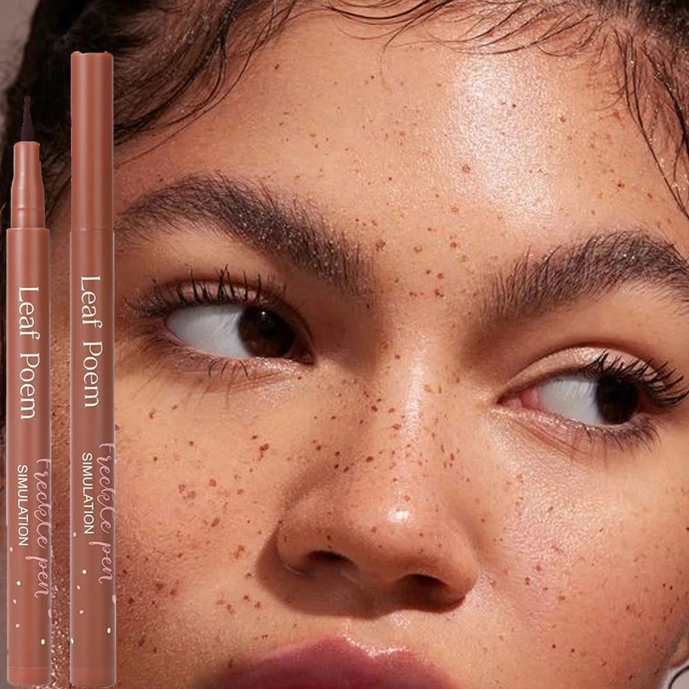 Sproetjes Pen Waterdicht Natuurlijke Simulatie Nep Vlek Make-up Tool Langdurig Waterdicht Gezicht Stippen Vlek Pen Oogpotlood Duurzaam Cosmetica