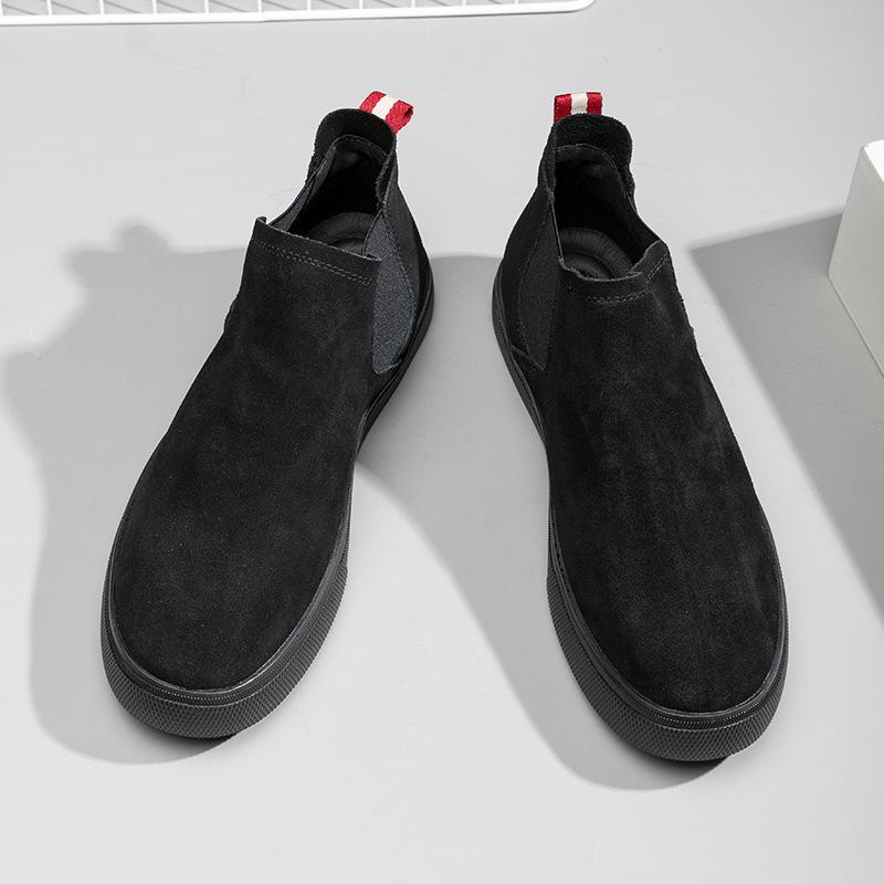 Winter Martin boots men's velvet two cotton shoes Korean version high-top shoes warm retro British short boots