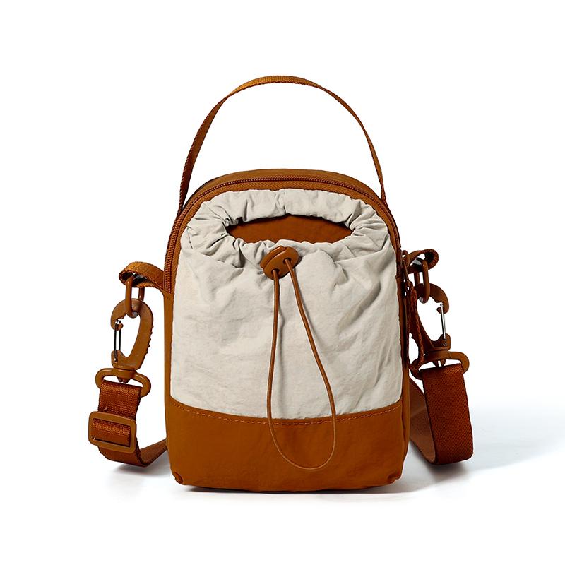 Leichte Handy-Tasche Damen Mehrschichtige Schulter-Umhängetasche Sport Wasserflaschentasche