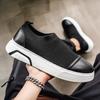 Men's Sneaker Breathable Platform Hiking Outdoor Lazy Loafers Black Versatile Lightweight Thick Soled Casual Walking Shoes 39-44