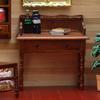 Children Safe 1/12 Miniature Study Desk with Functional Drawer Furniture For Doll House Decors And Imaginative Activity