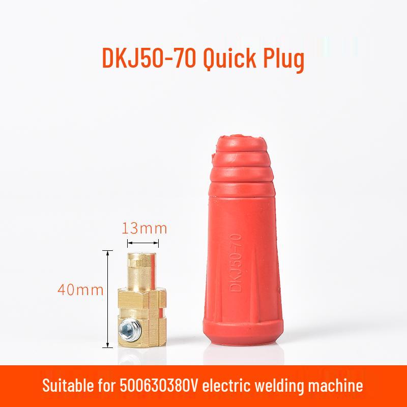 Europäisches Schnellkupplungs-Schweißkabelsatz: Reine Kupfer DKJ10-25 Stecker & Buchsen