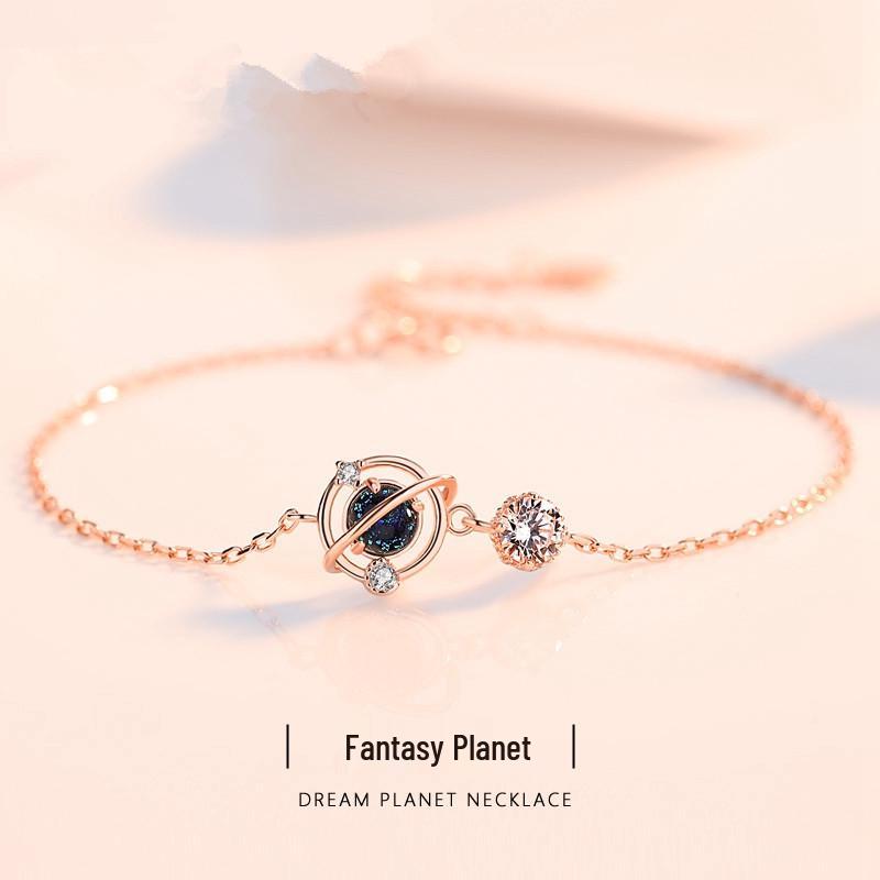 

Dreamy Planet Bracelet: Trendy Niche Design for Women, Students, and Besties – Simple, Cool Style, Perfect Mori Girl Birthday Gift Rose Gold SL160