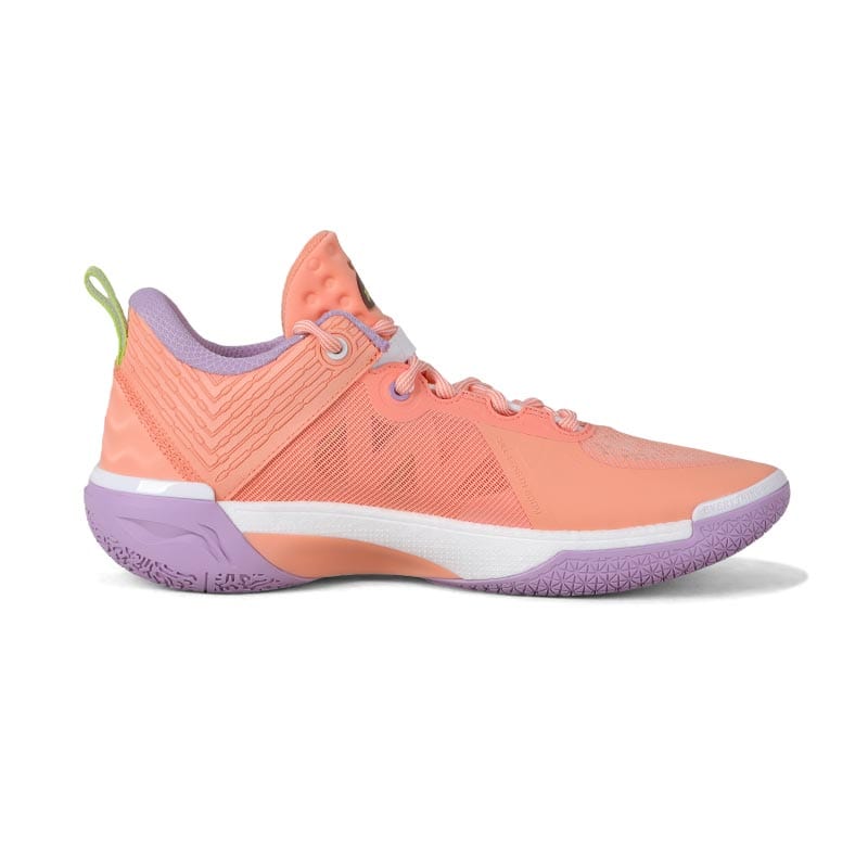 Chaussures de Basketball Li Ning Wade Shadow 6 Basse Longueur Technologie BOOM Homme Rose Étoile Orange ABPV021-12