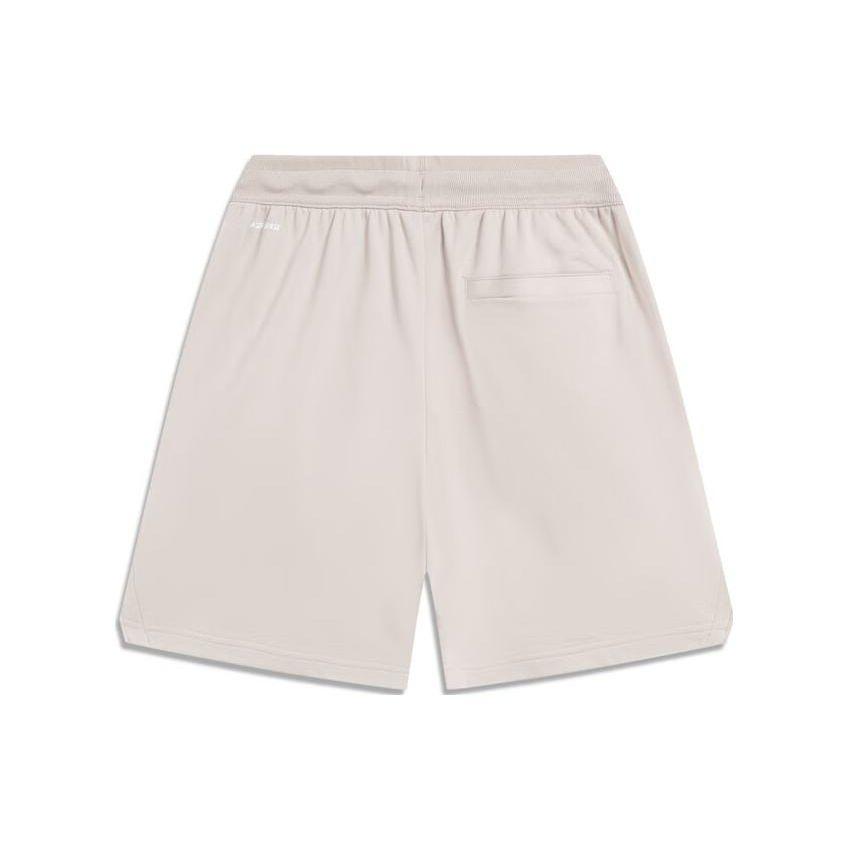 Li Ning Badfive Series Letter Print Sweat-Absorbing Casual Shorts Men shorts Moonlight-Gray AKST281-2