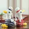 Cute Navy Duck Plush Toy Pendant With Soft Fabric For Backpack Accessories