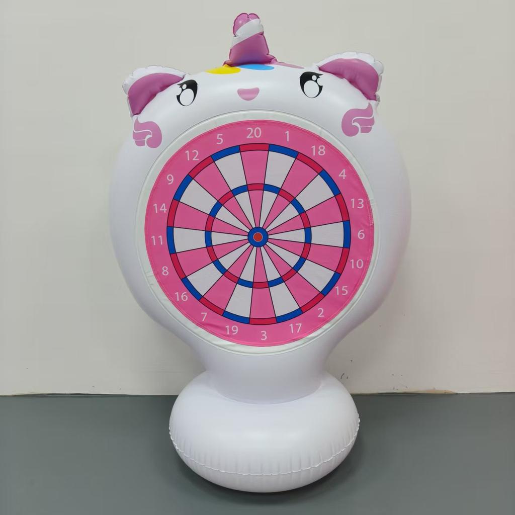 Inflatable Soccer Target PVC Outdoor Fun Shooter Dart Board Throwing Game Sticky Ball Toy