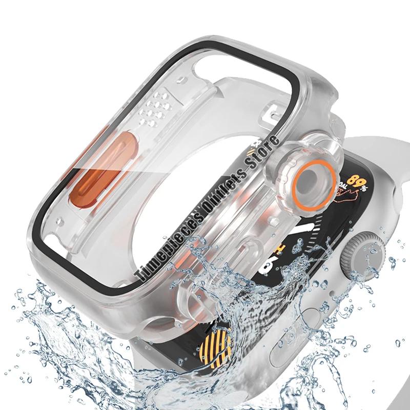 Skärmskyddsfodral för Apple Watch 11 / 10 42mm 46 44 45 40 41mm Hård PC Stötfångare iwatch 11 10 9 8 7 6 5 4 Byt till Ultra3