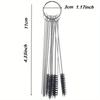 15pcs/Set Carburetor Cleaning Brush Set Carburetor Carbon Dirt Jet Cleaner Tool Kit 10 Cleaning Needles With 5 Brushes