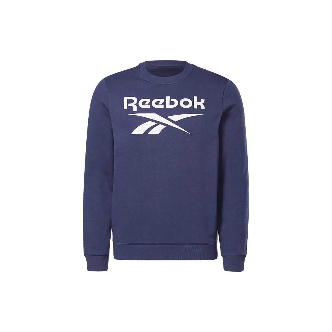 

Reebok Crew Print Sports Indoor Fitness Training Thick Sweatshirt Men sweatshirt Navy-Blue GR1656 M