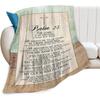 Christian Psalm 23 Blanket Scripture Bible Verse Gifts for Girls Boys Woman Man Religious Throw Blankets Soft Warm Fleece