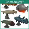 Raubfisch-Modell PVC Realistisches Aquarium-Ornament mit Ständer für Meeresbiologie-Fans