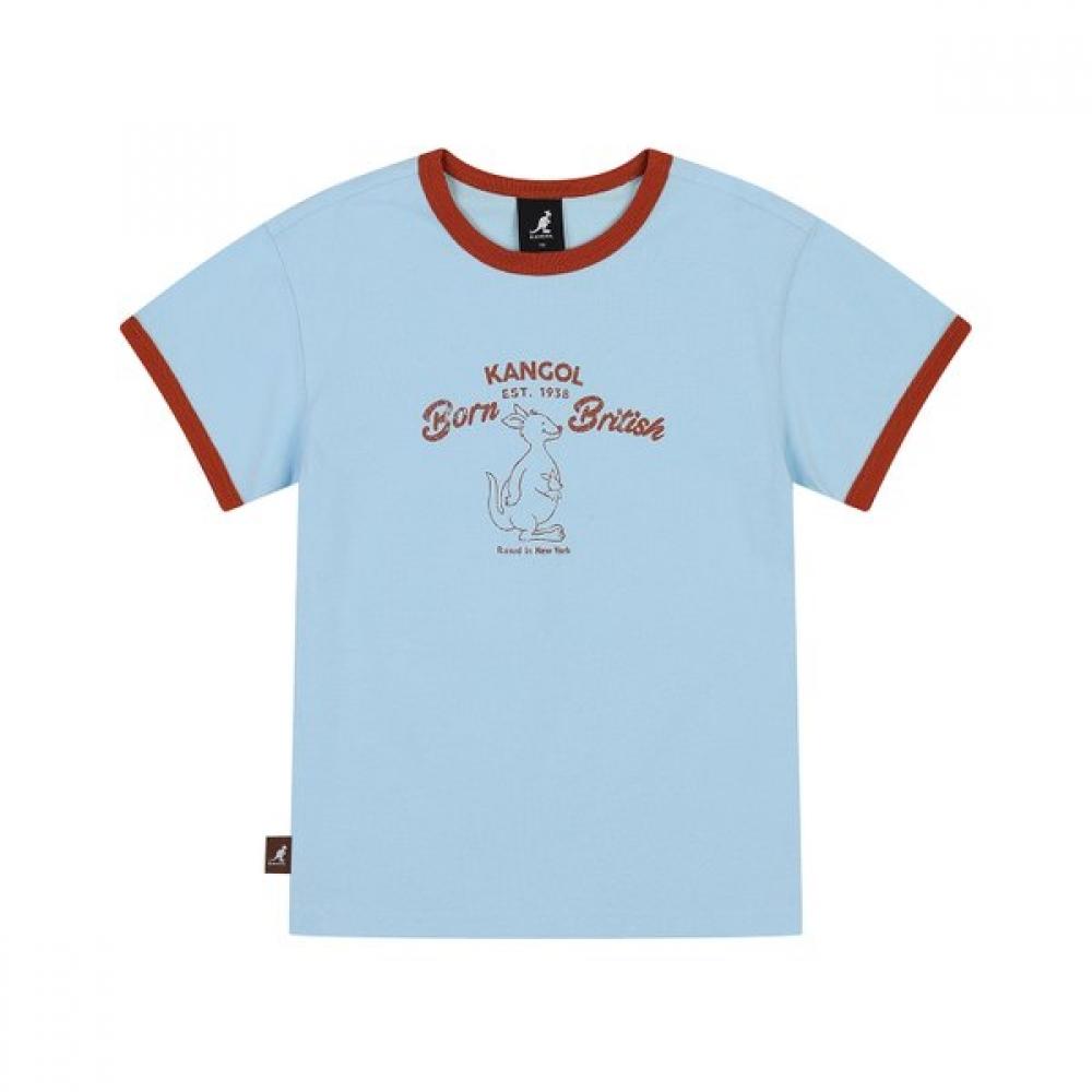 Kangol Kids Graphic Ringer T shirT Blue asbcrT01150bu Blue/100